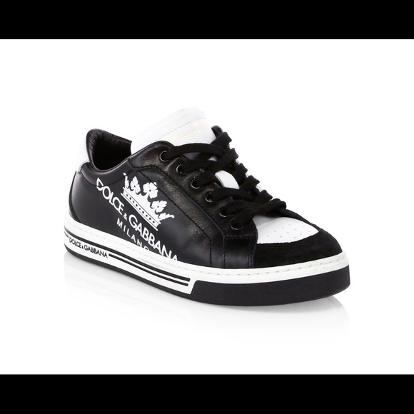 Dolce & Gabbana kid’s low top leather sneaker